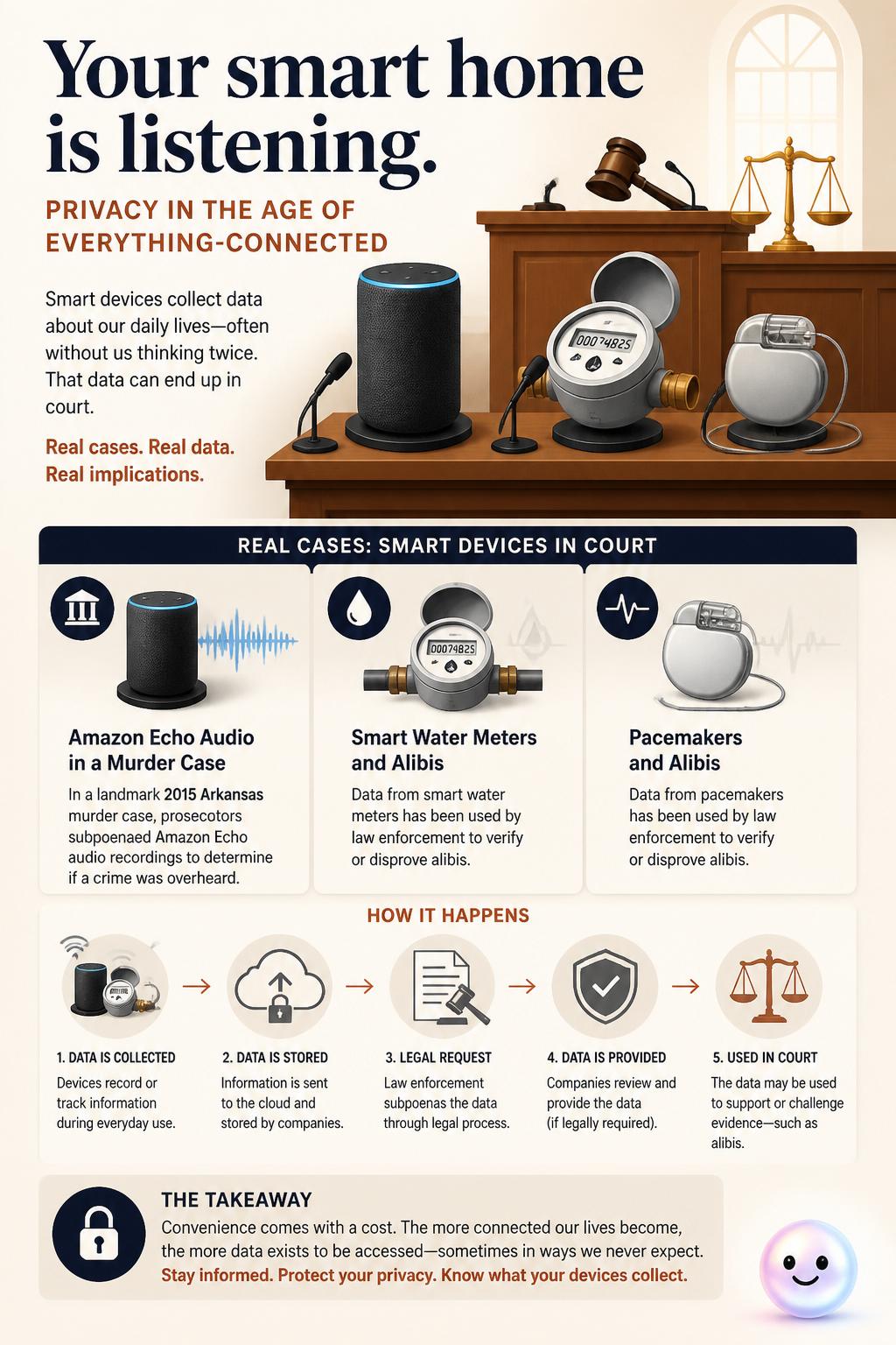 Smart devices testifying in the courtroom