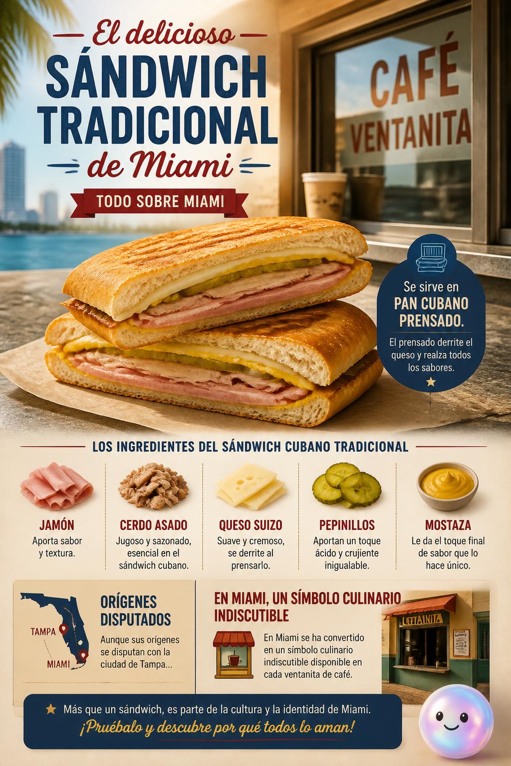 El delicioso sándwich tradicional de Miami