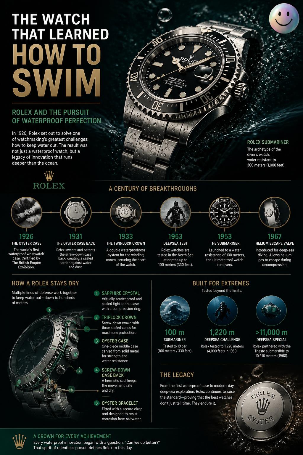 The watch that learned how to swim