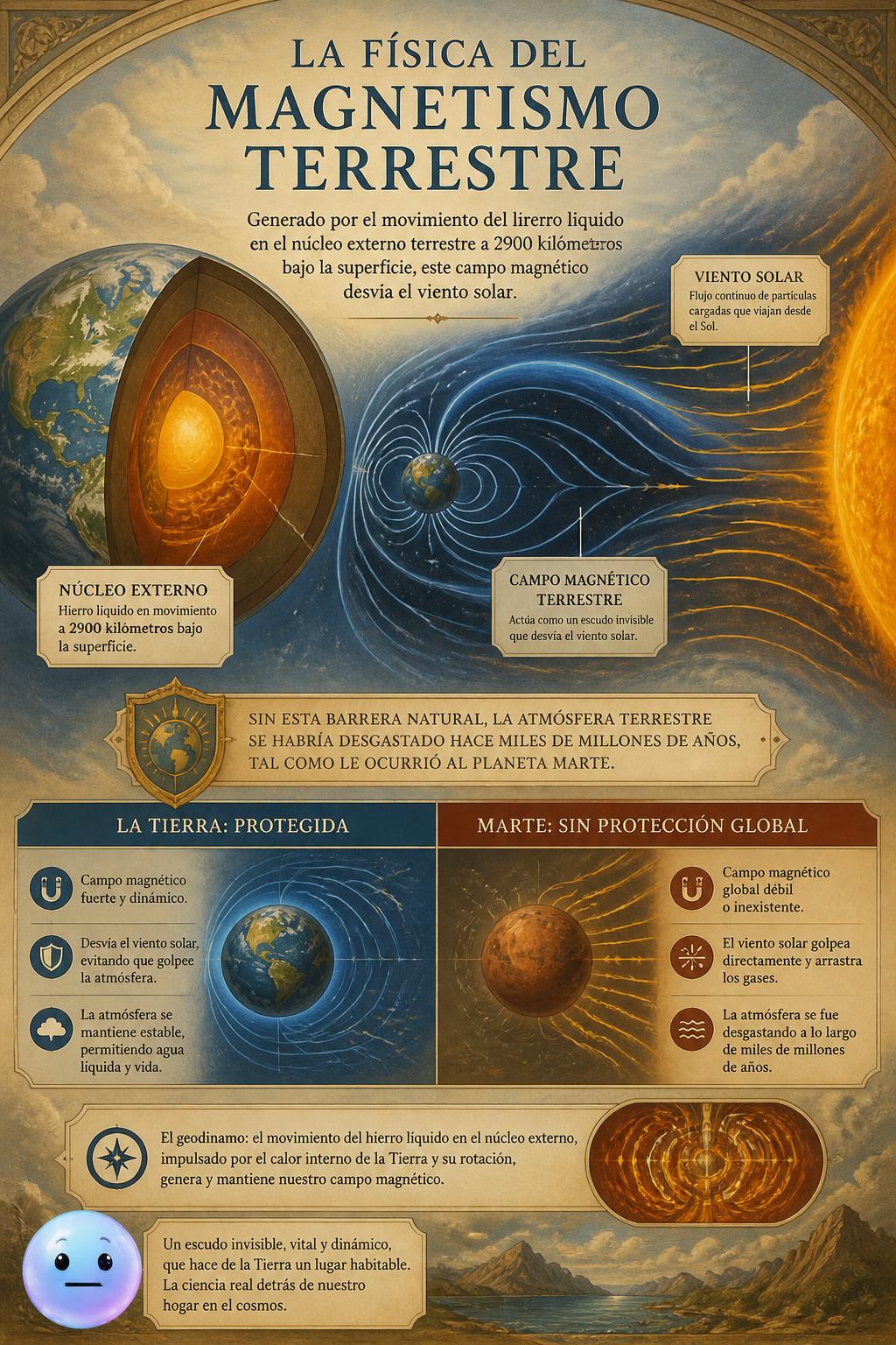 La física del magnetismo terrestre
