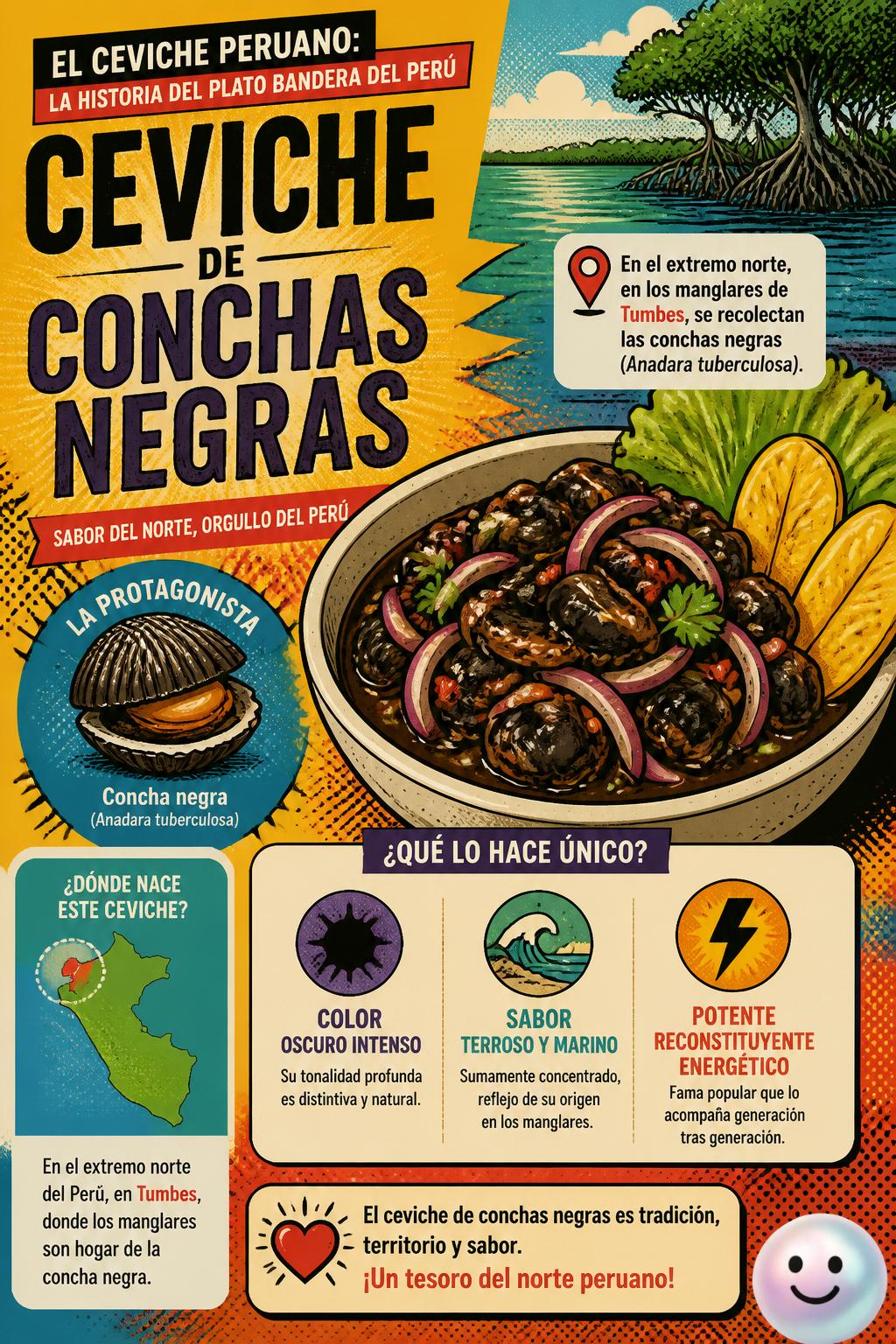 El ceviche de conchas negras