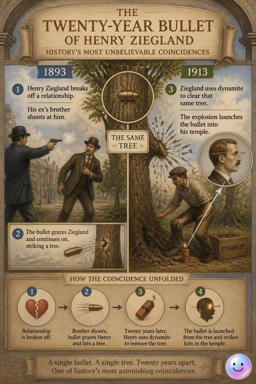 The twenty-year bullet of Henry Ziegland