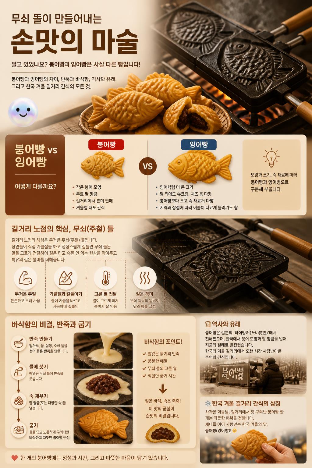 무쇠 틀이 만들어내는 손맛의 마술