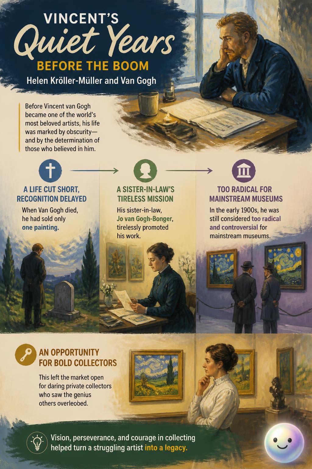 Vincent's quiet years before the boom
