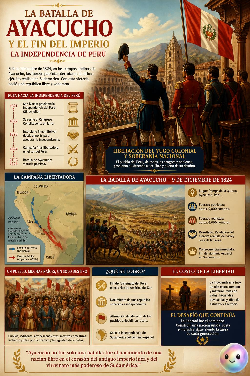 La batalla de Ayacucho y el fin del imperio