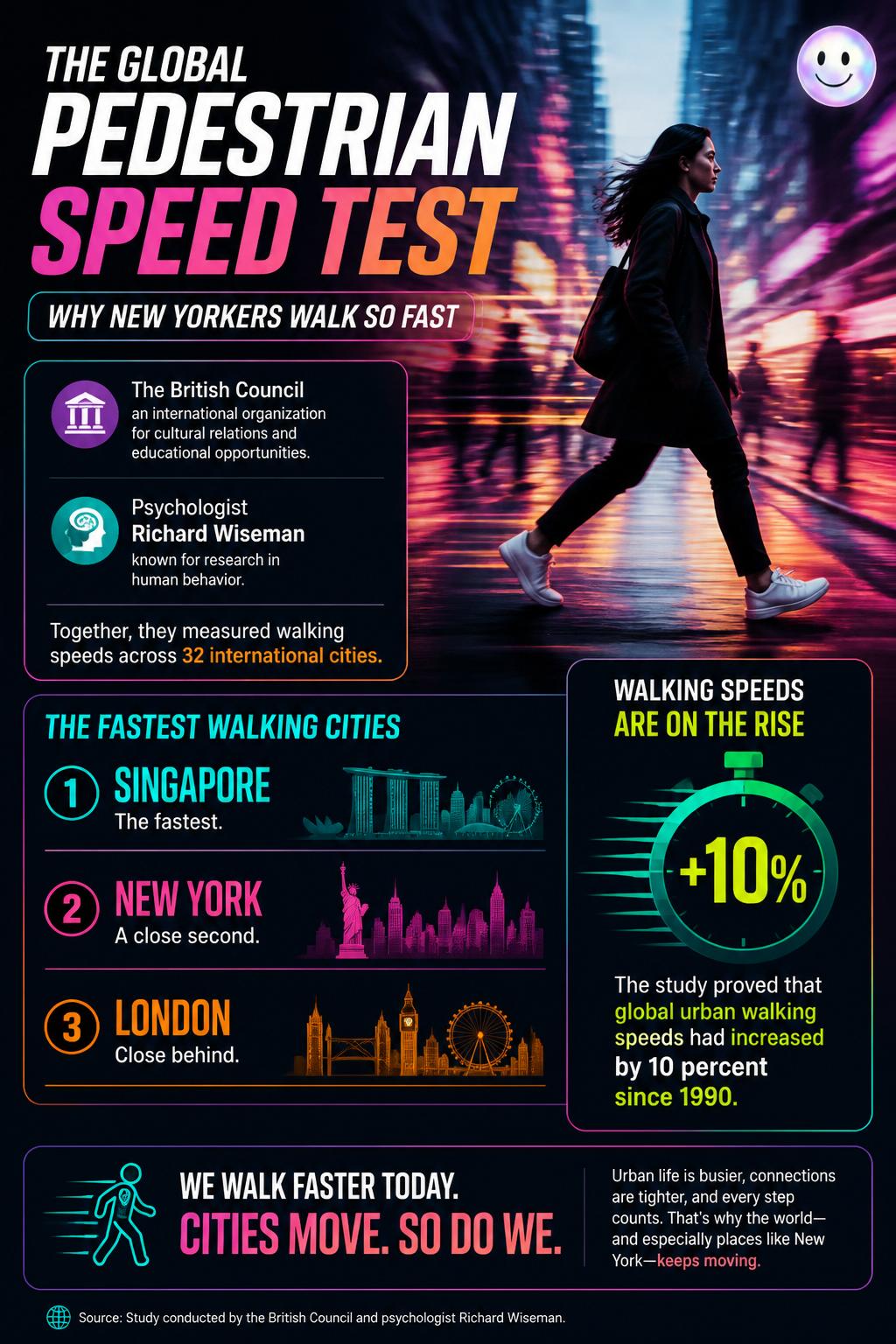 The global pedestrian speed test