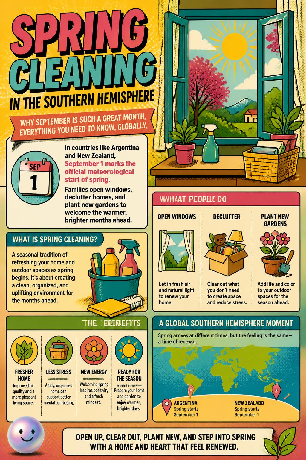 Spring cleaning in the southern hemisphere