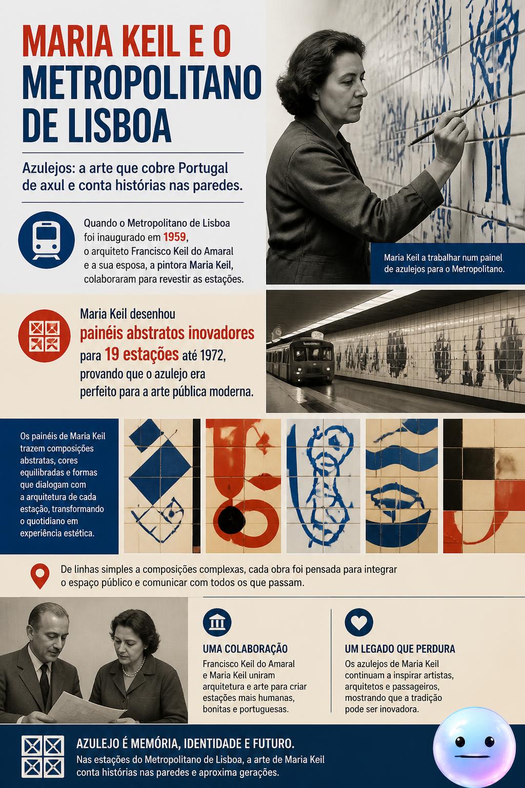 Maria Keil e o Metropolitano de Lisboa
