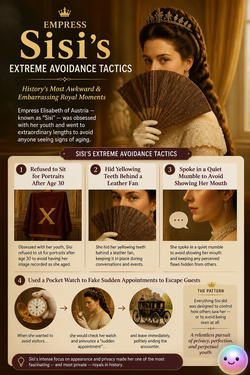 Empress Sisi's extreme avoidance tactics