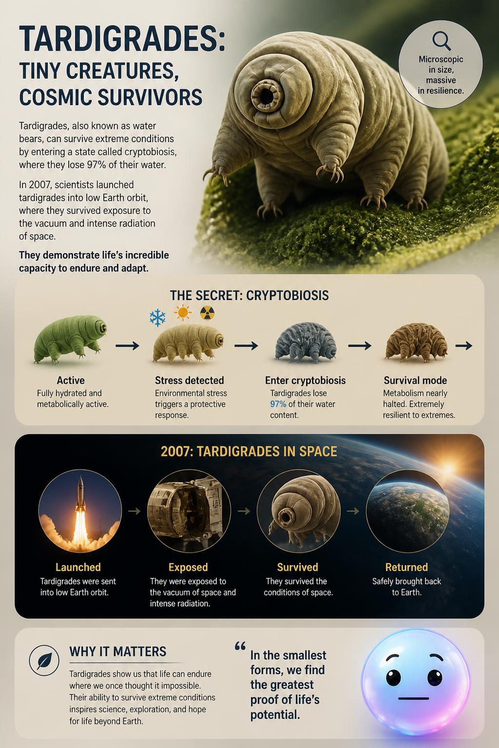 Tardigrades and cosmic survival