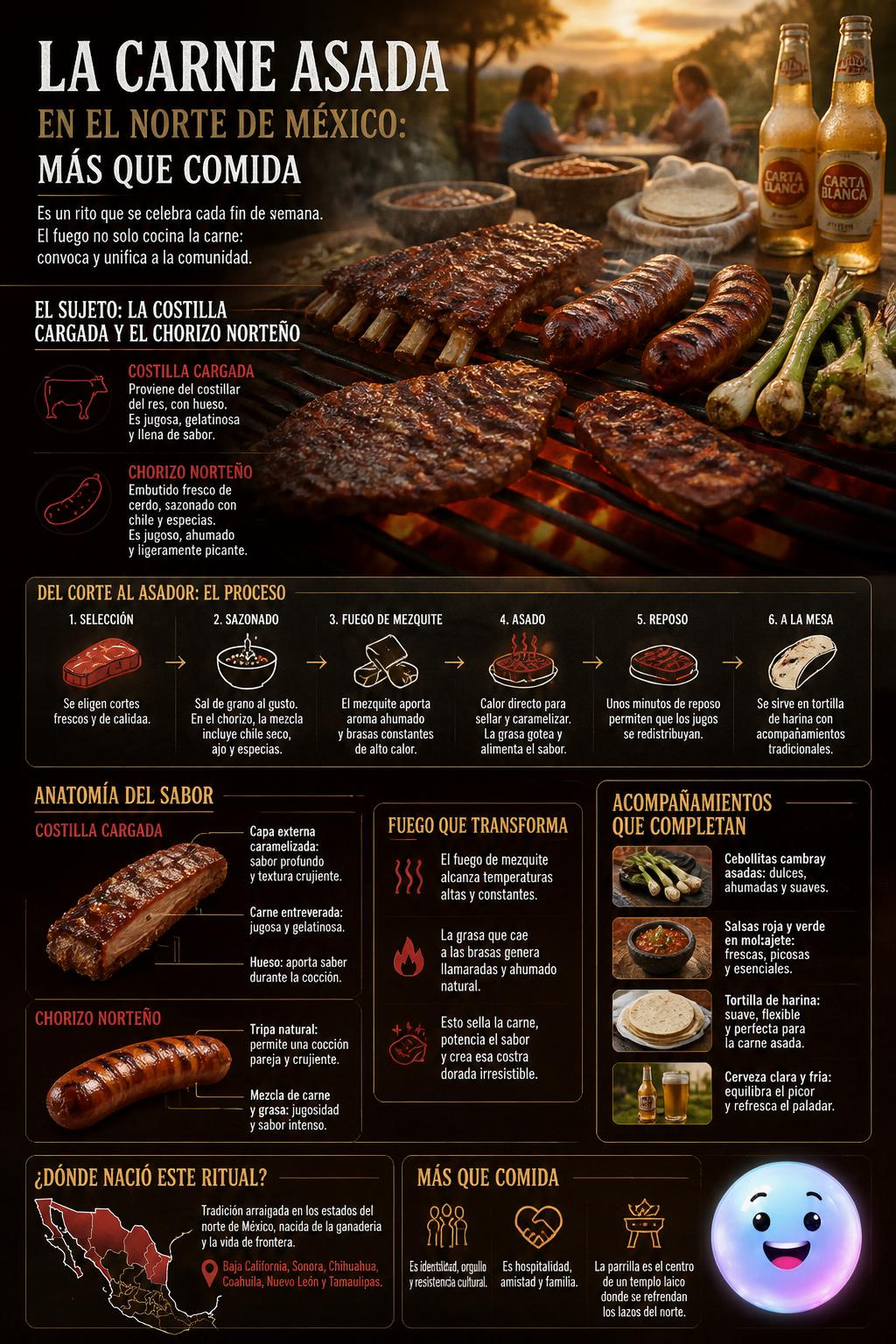 La costilla cargada y el chorizo norteño