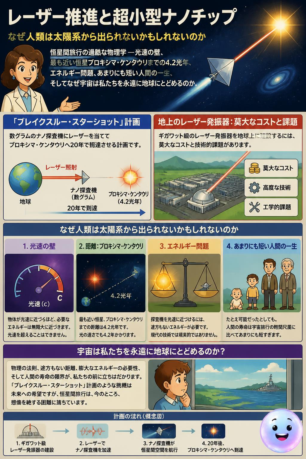 レーザー推進と超小型ナノチップ