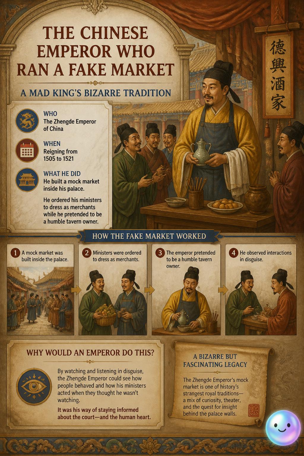 The Chinese emperor who ran a fake market