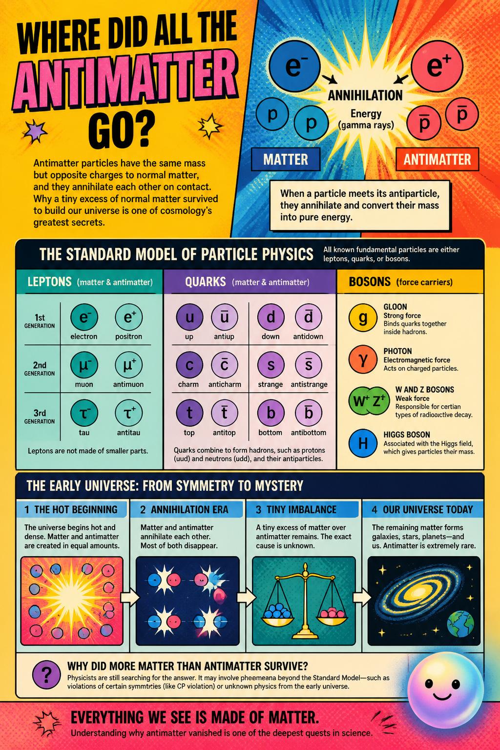 Where did all the antimatter go