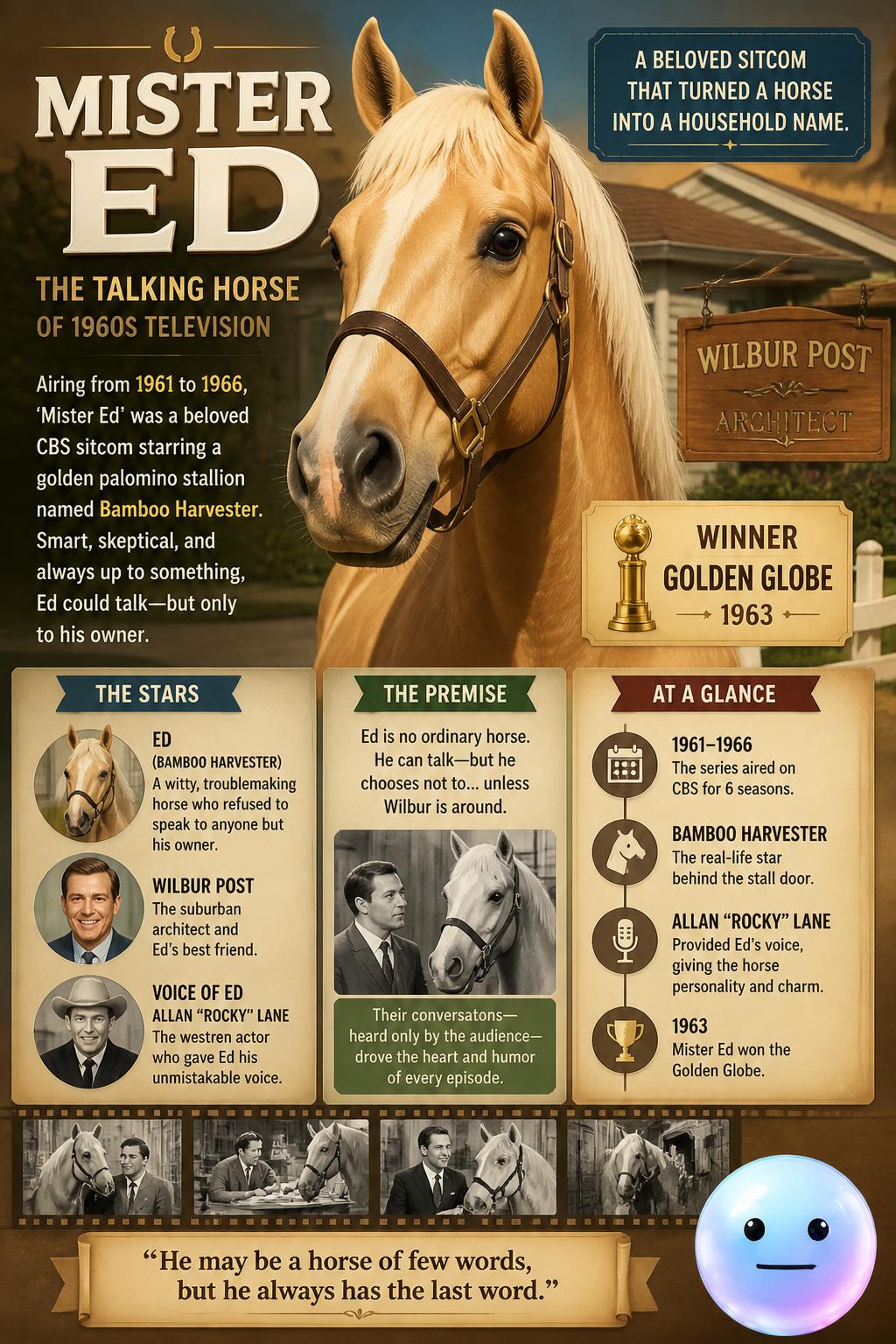 The talking horse of 1960s television