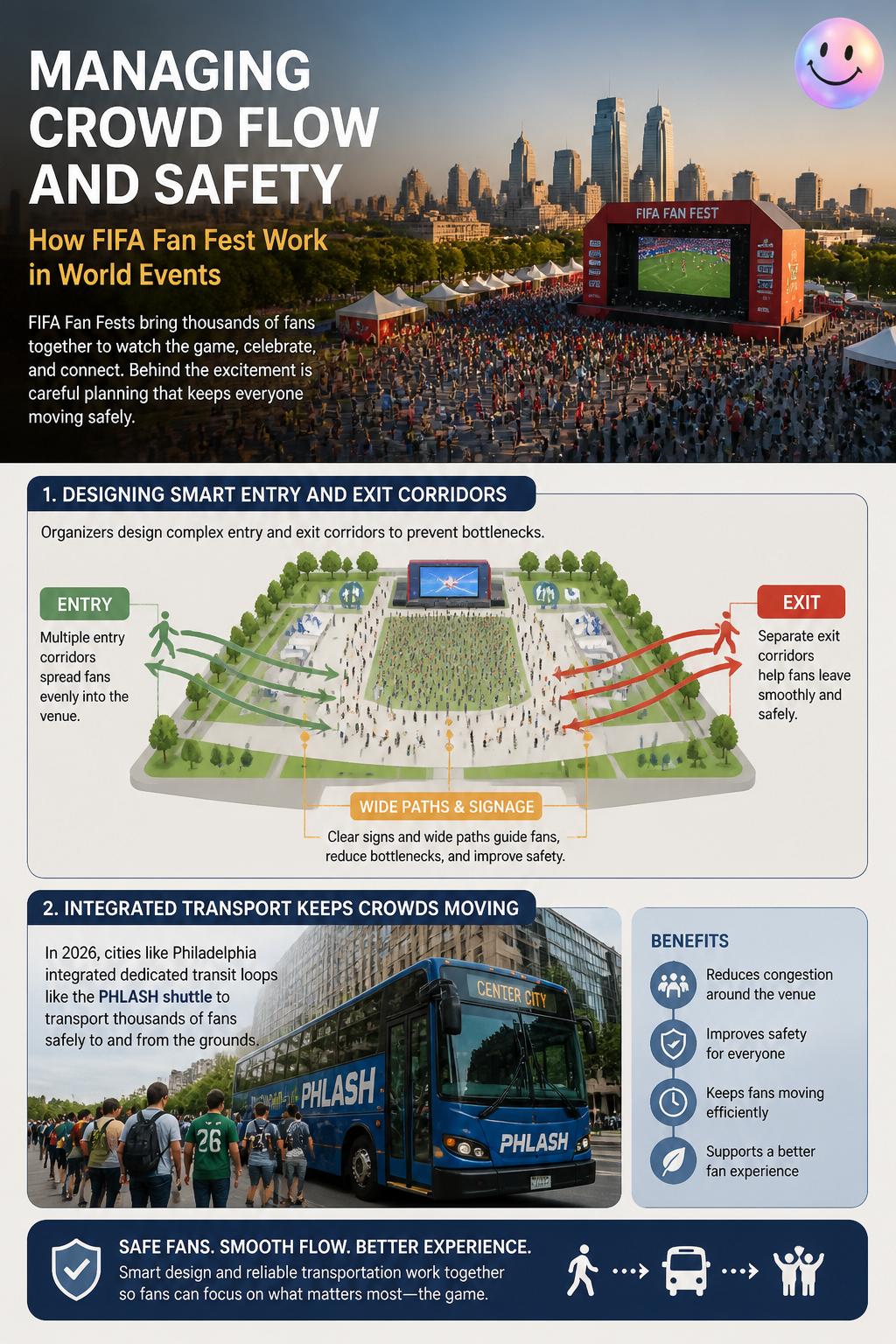 Managing crowd flow and safety