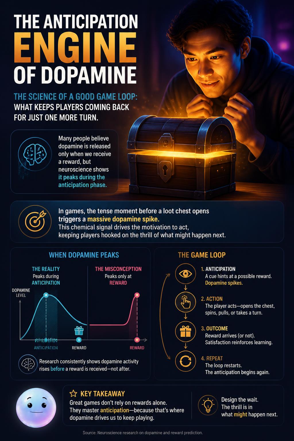 The anticipation engine of dopamine