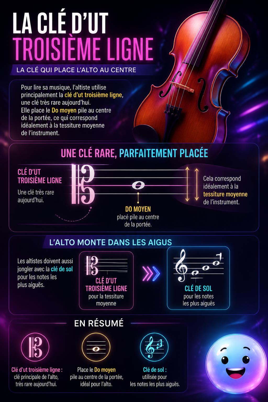 La clé d'ut troisième ligne