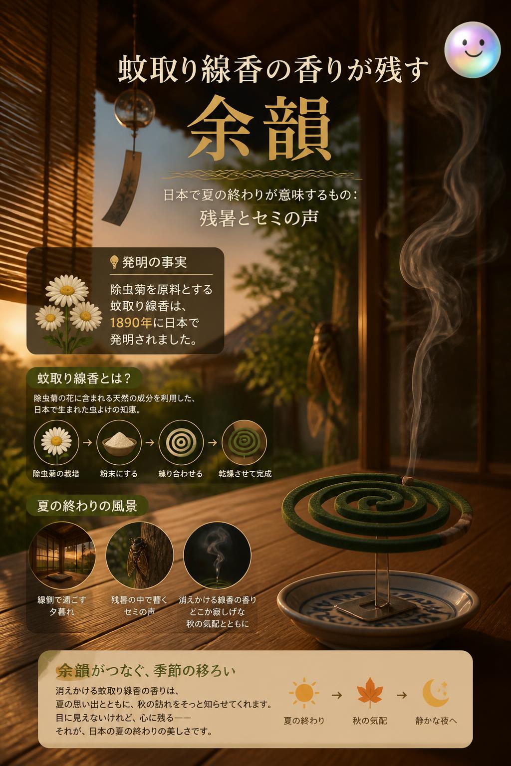 蚊取り線香の香りが残す余韻
