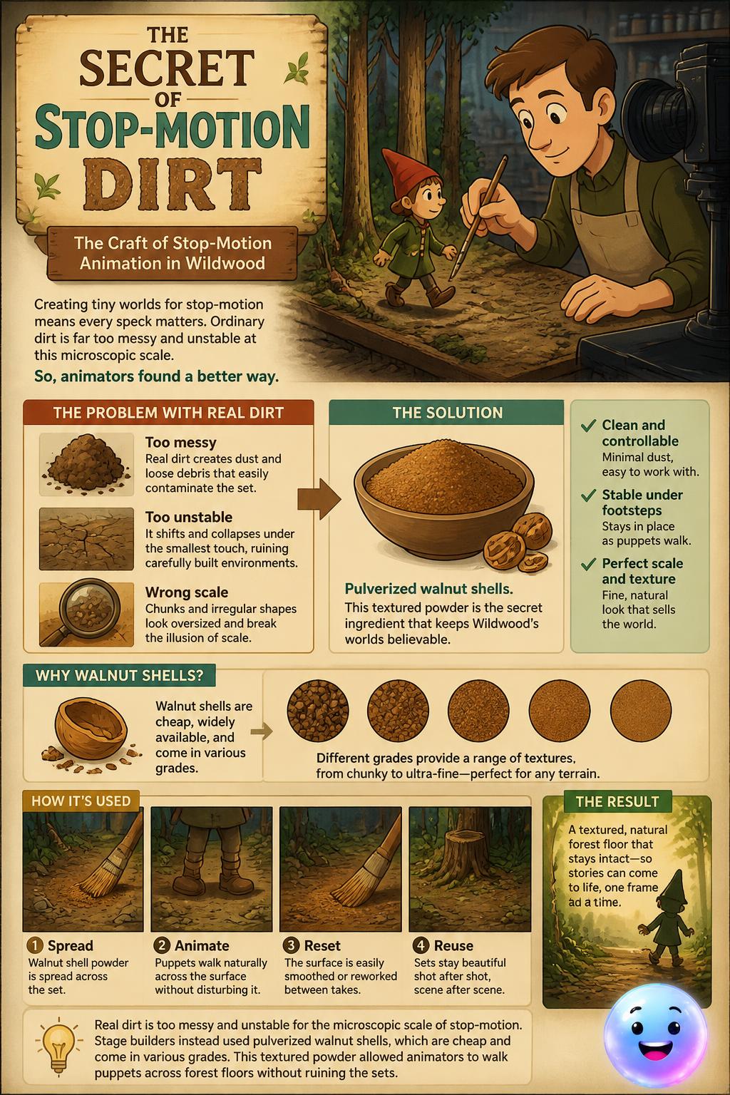 The secret of stop-motion dirt