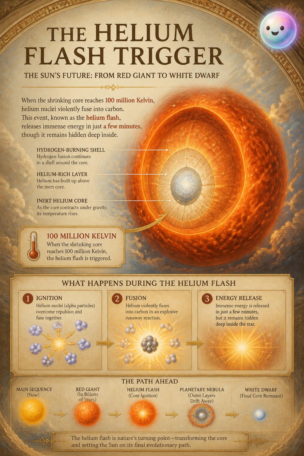 The helium flash trigger