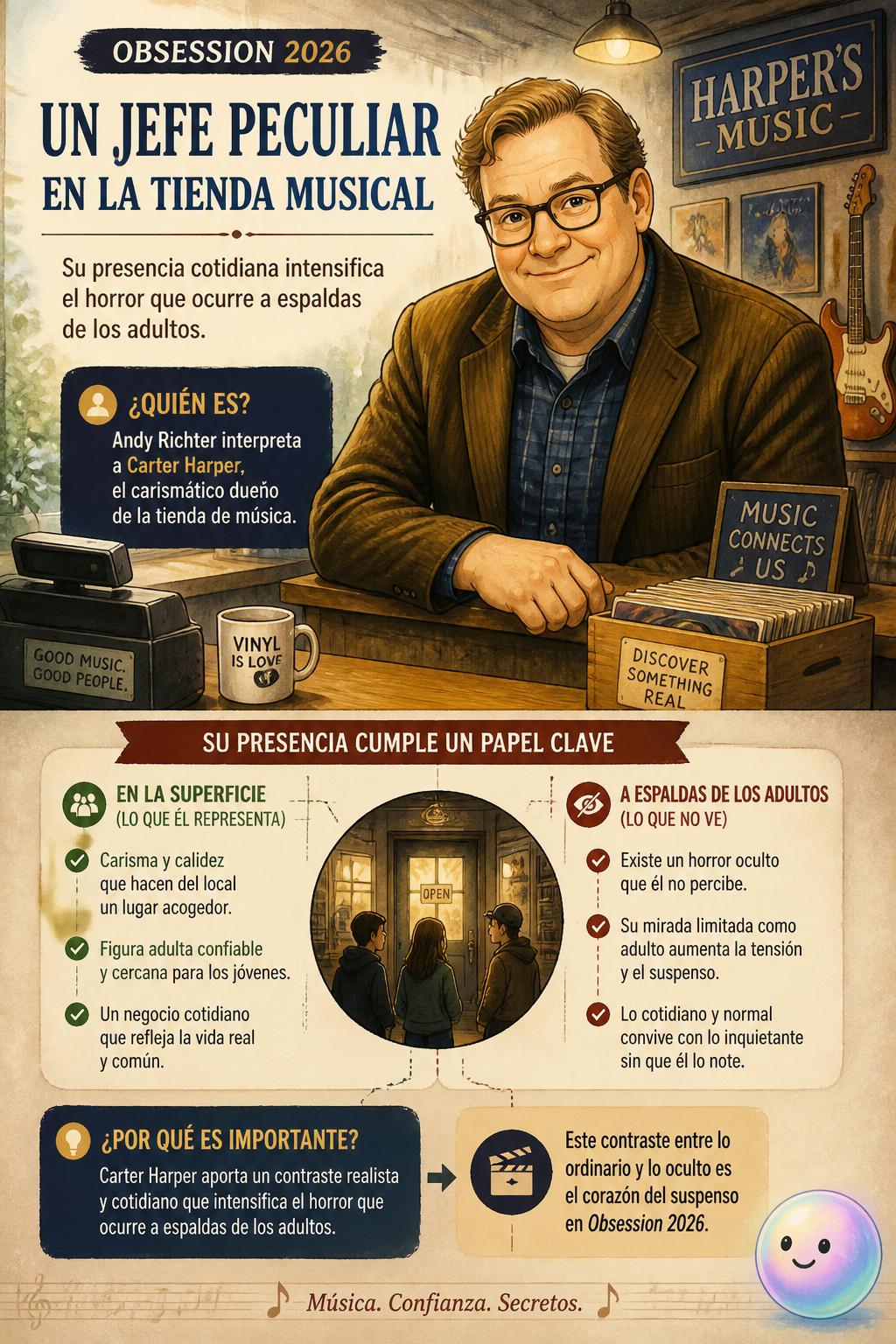 Un jefe peculiar en la tienda musical
