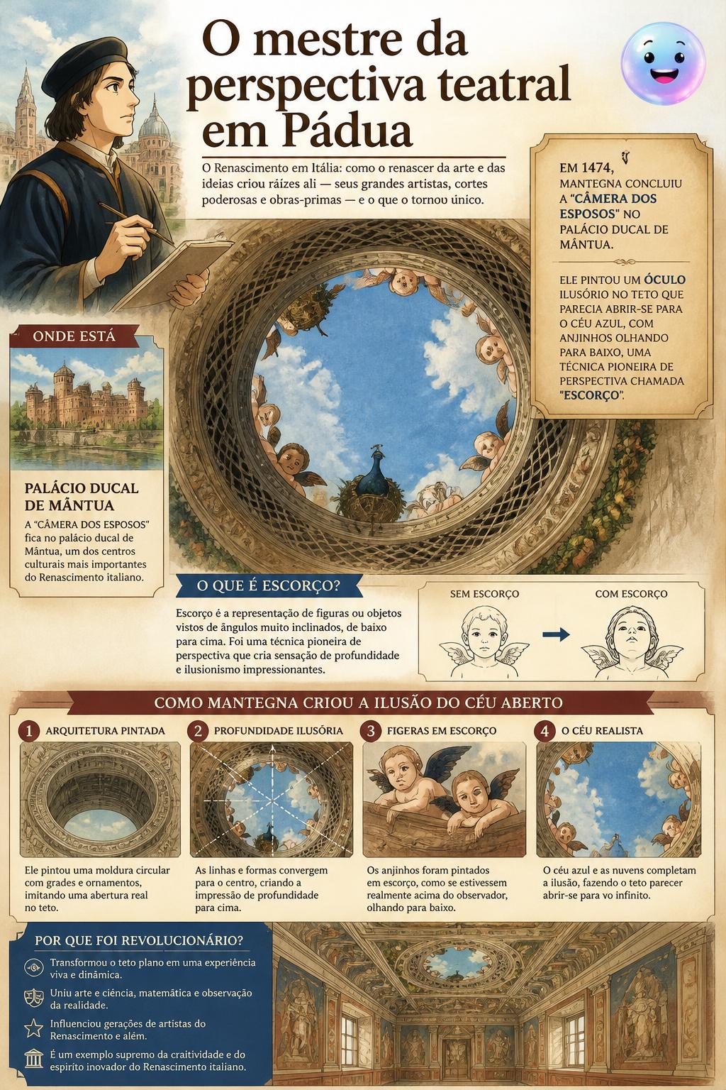 O mestre da perspectiva teatral em Pádua