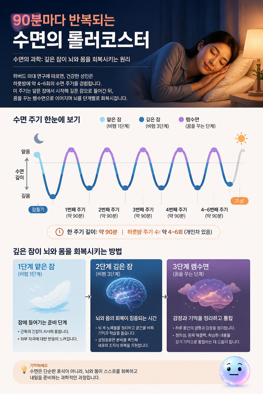 90분마다 반복되는 수면의 롤러코스터