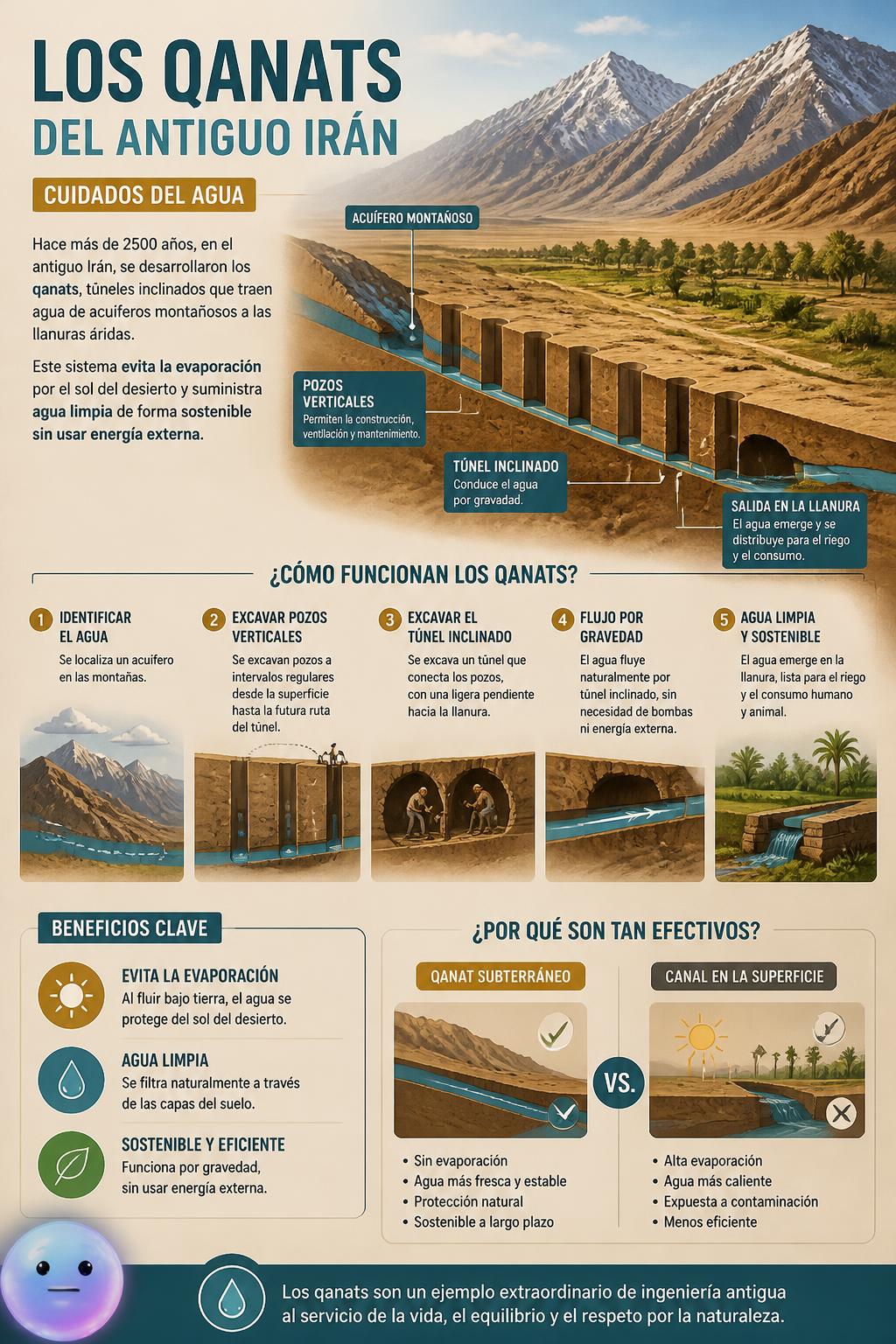 Los qanats del antiguo Irán