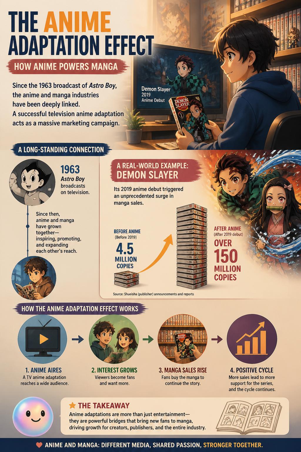 The anime adaptation effect