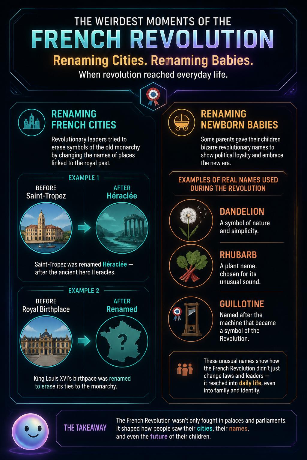 Renaming French cities and newborn babies