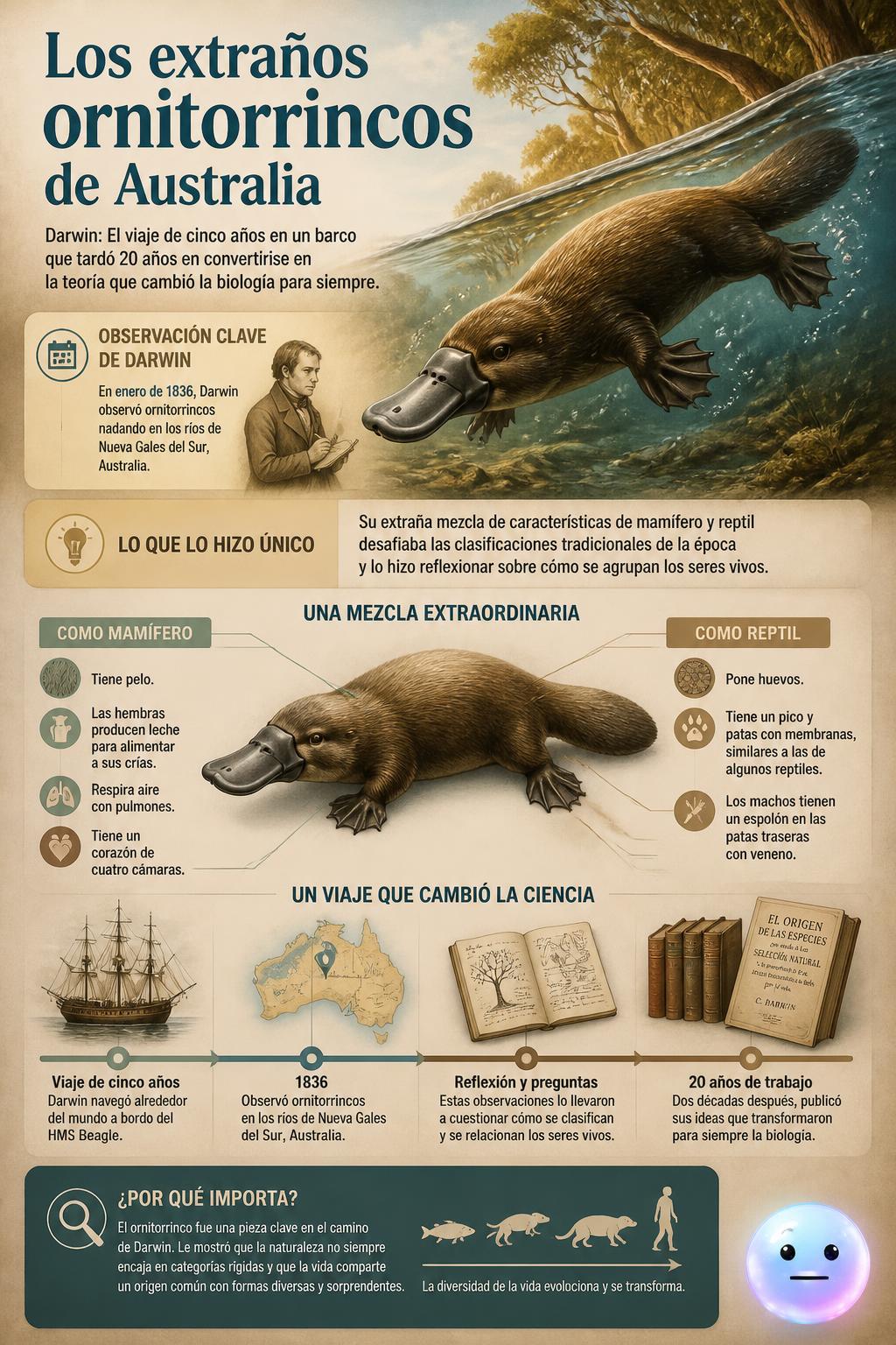 Los extraños ornitorrincos de Australia