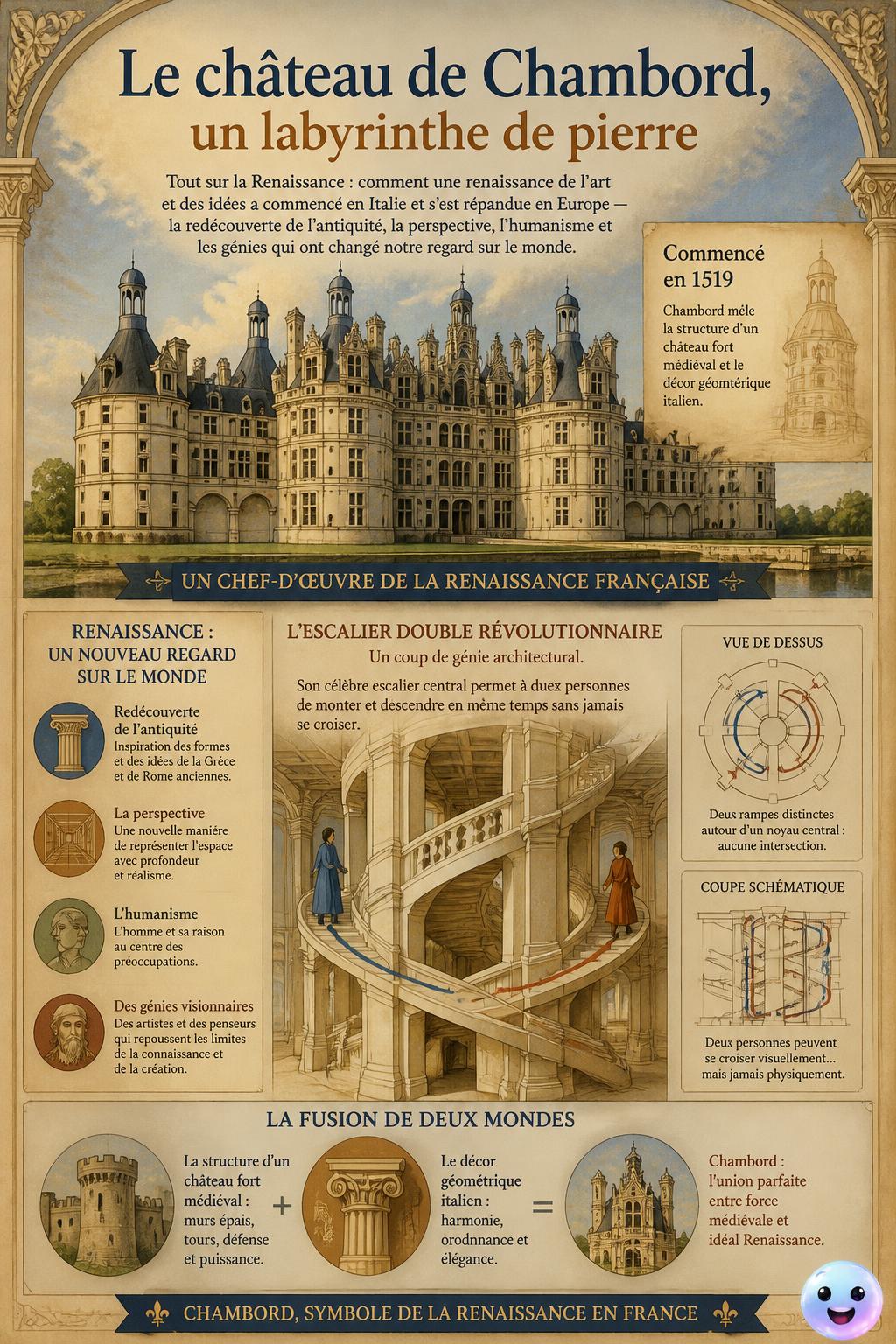 Le château de Chambord, un labyrinthe de pierre