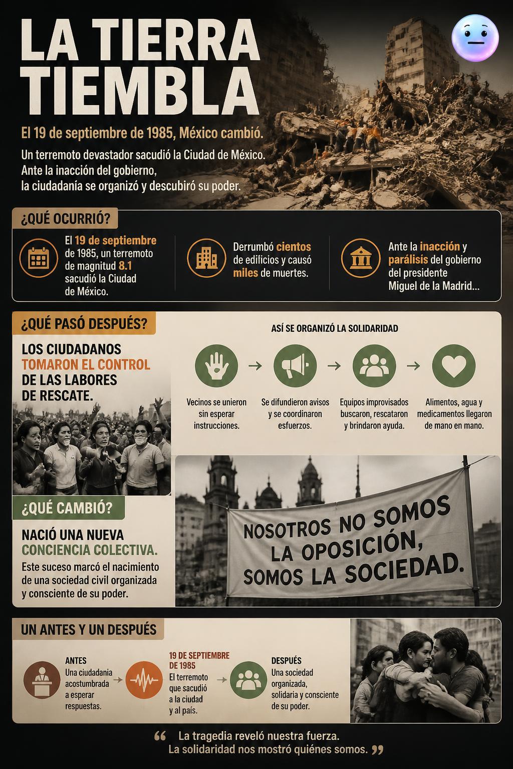 La tierra tiembla