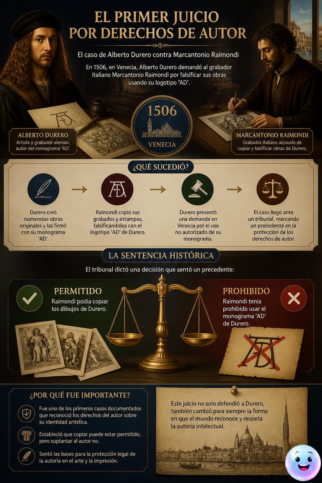 El primer juicio por derechos de autor