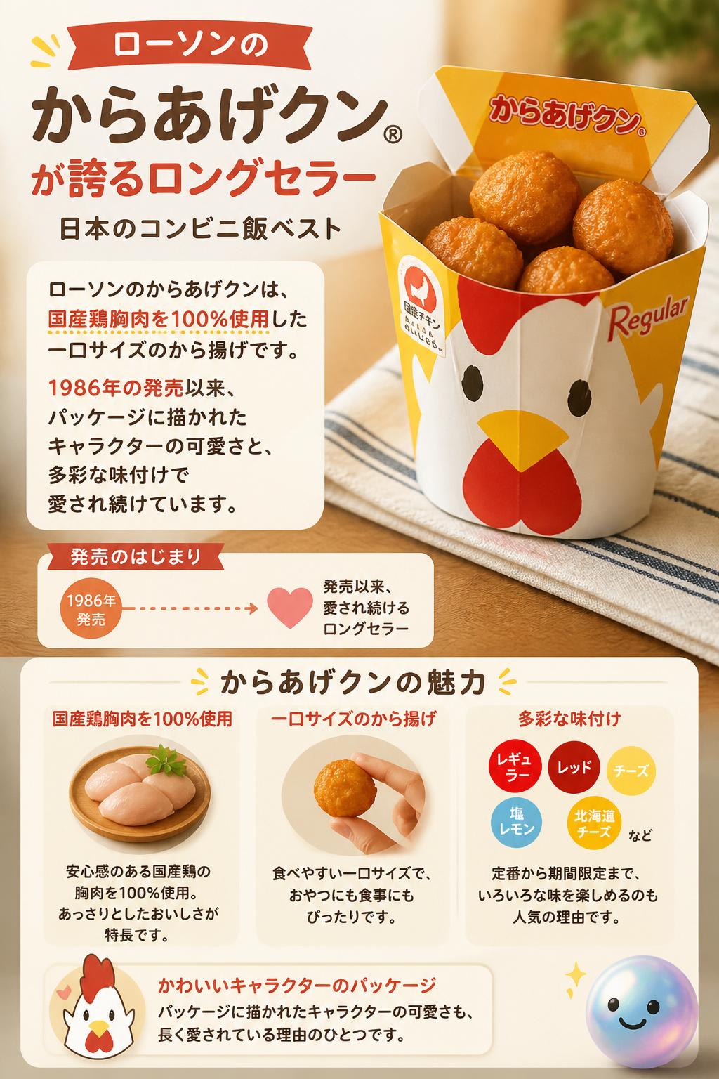 ローソンのからあげクンが誇るロングセラー