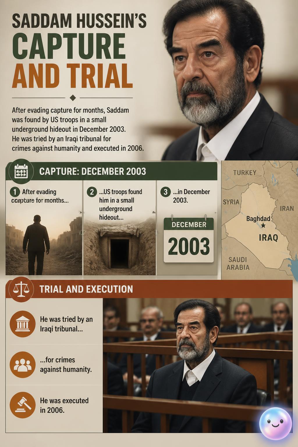 Saddam Hussein's capture and trial