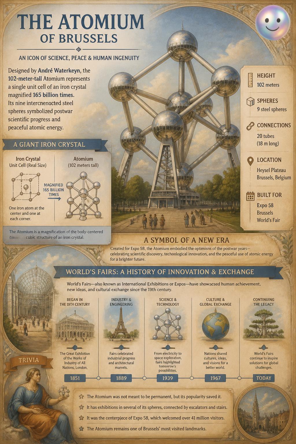 The Atomium of Brussels