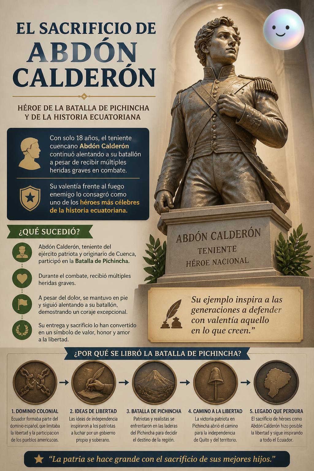 El sacrificio de Abdón Calderón