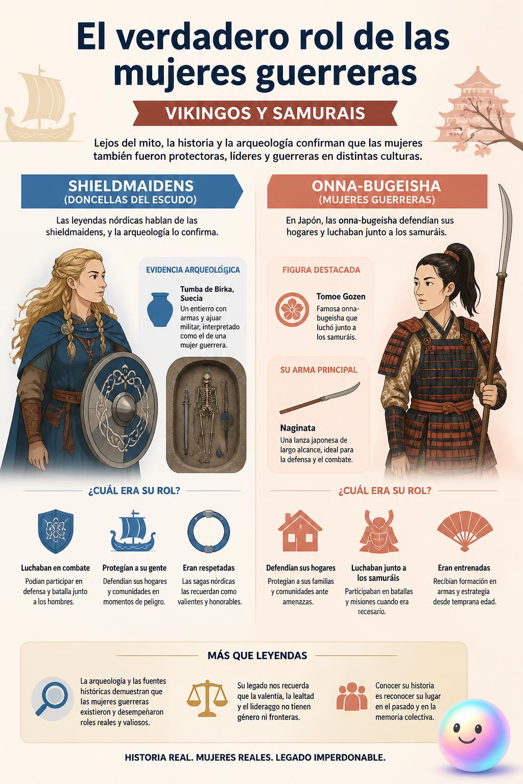 El verdadero rol de las mujeres guerreras