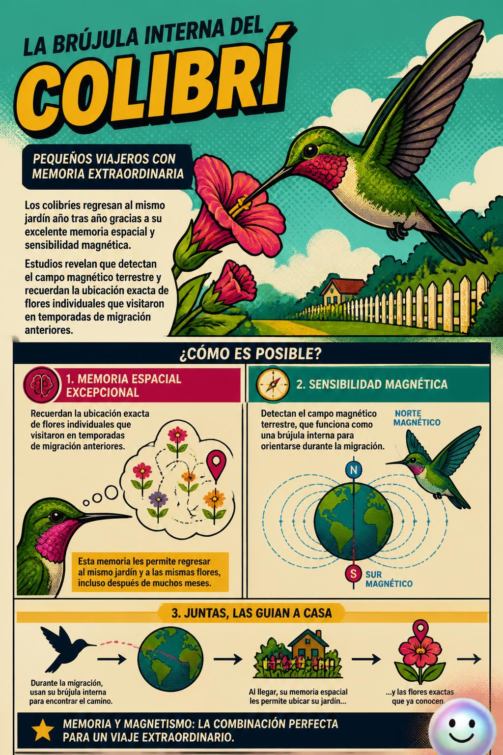 La brújula interna del colibrí