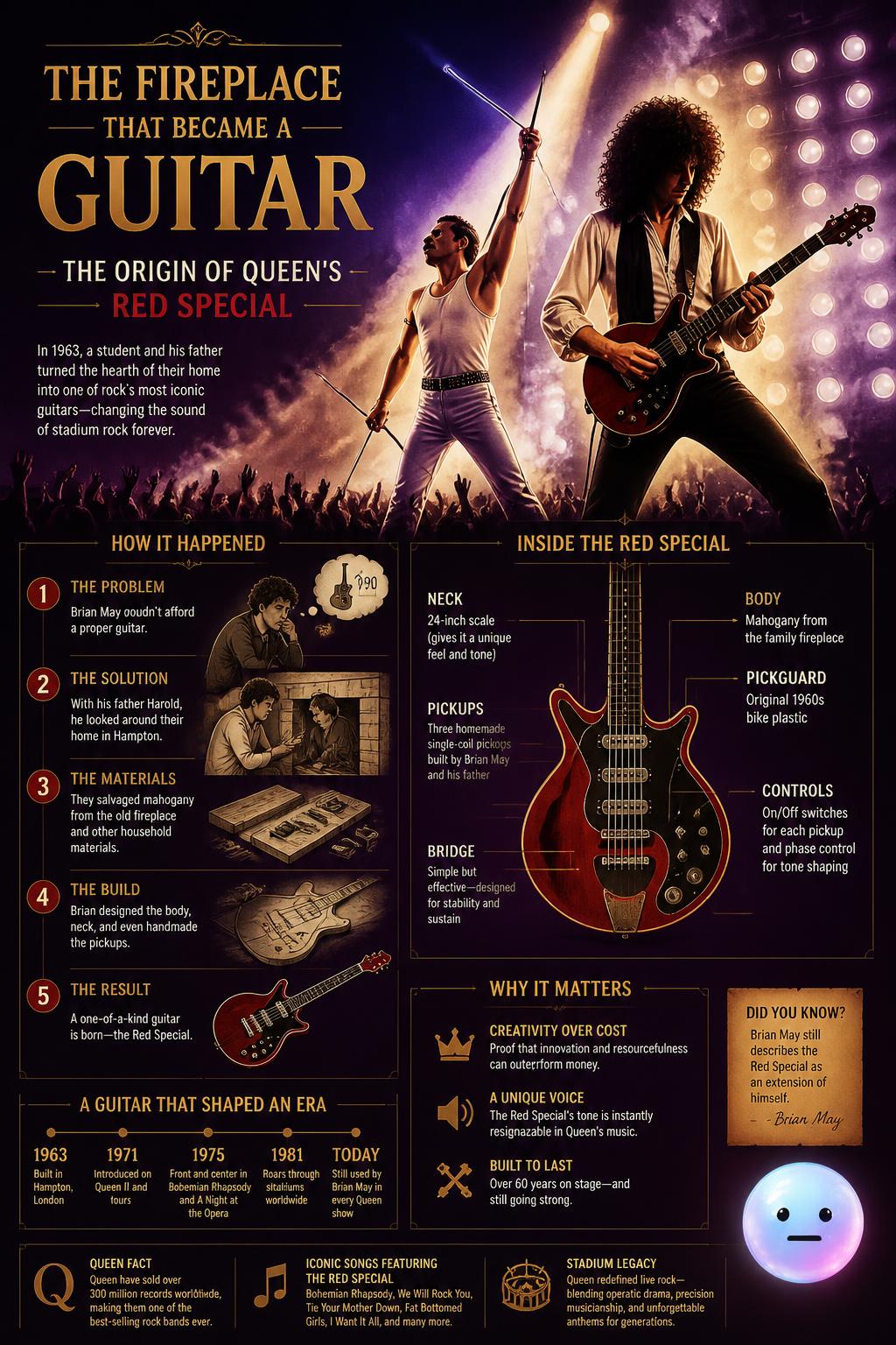 The fireplace that became a guitar