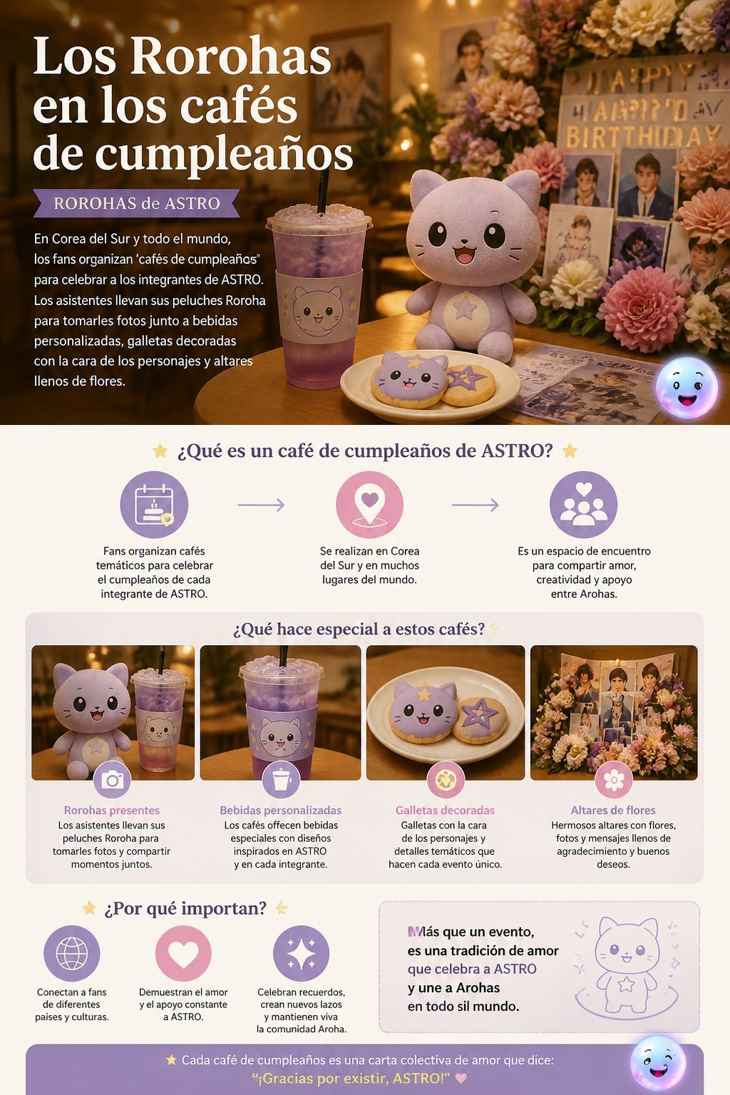 Los Rorohas en los cafés de cumpleaños