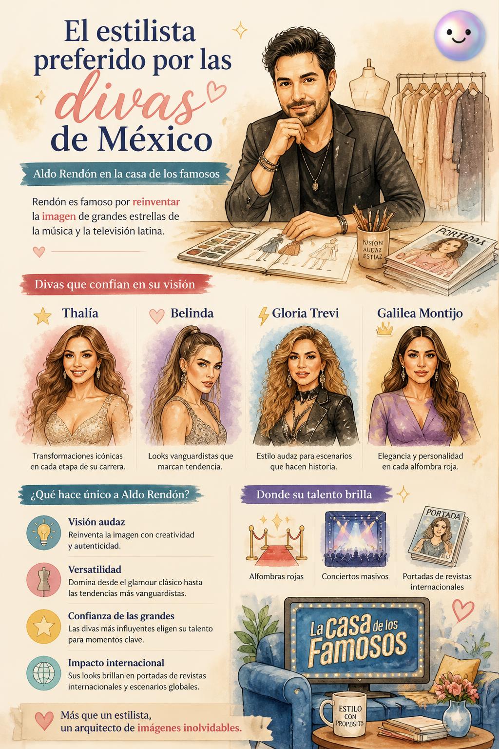 El estilista preferido por las divas de México