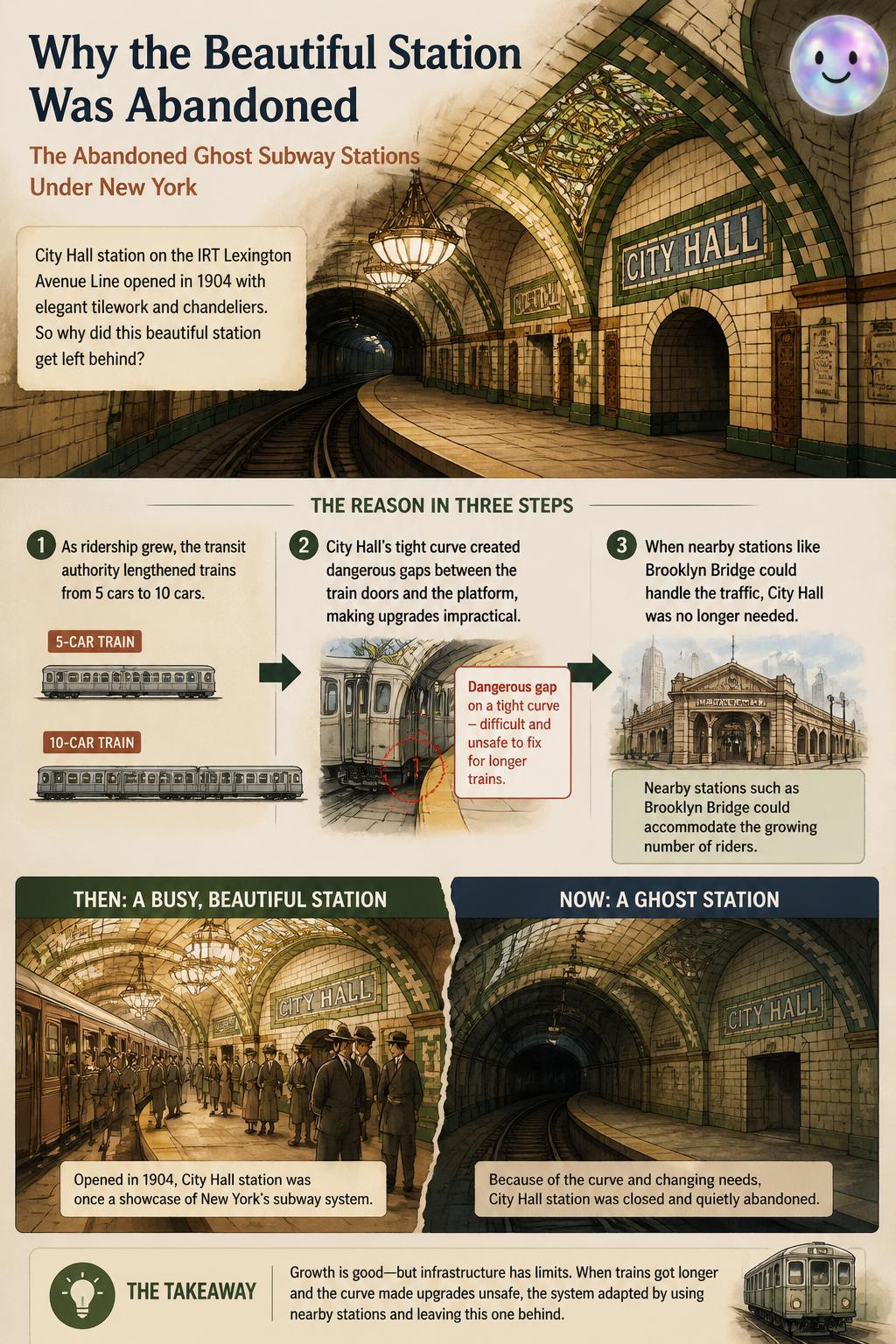 Why the beautiful station was abandoned