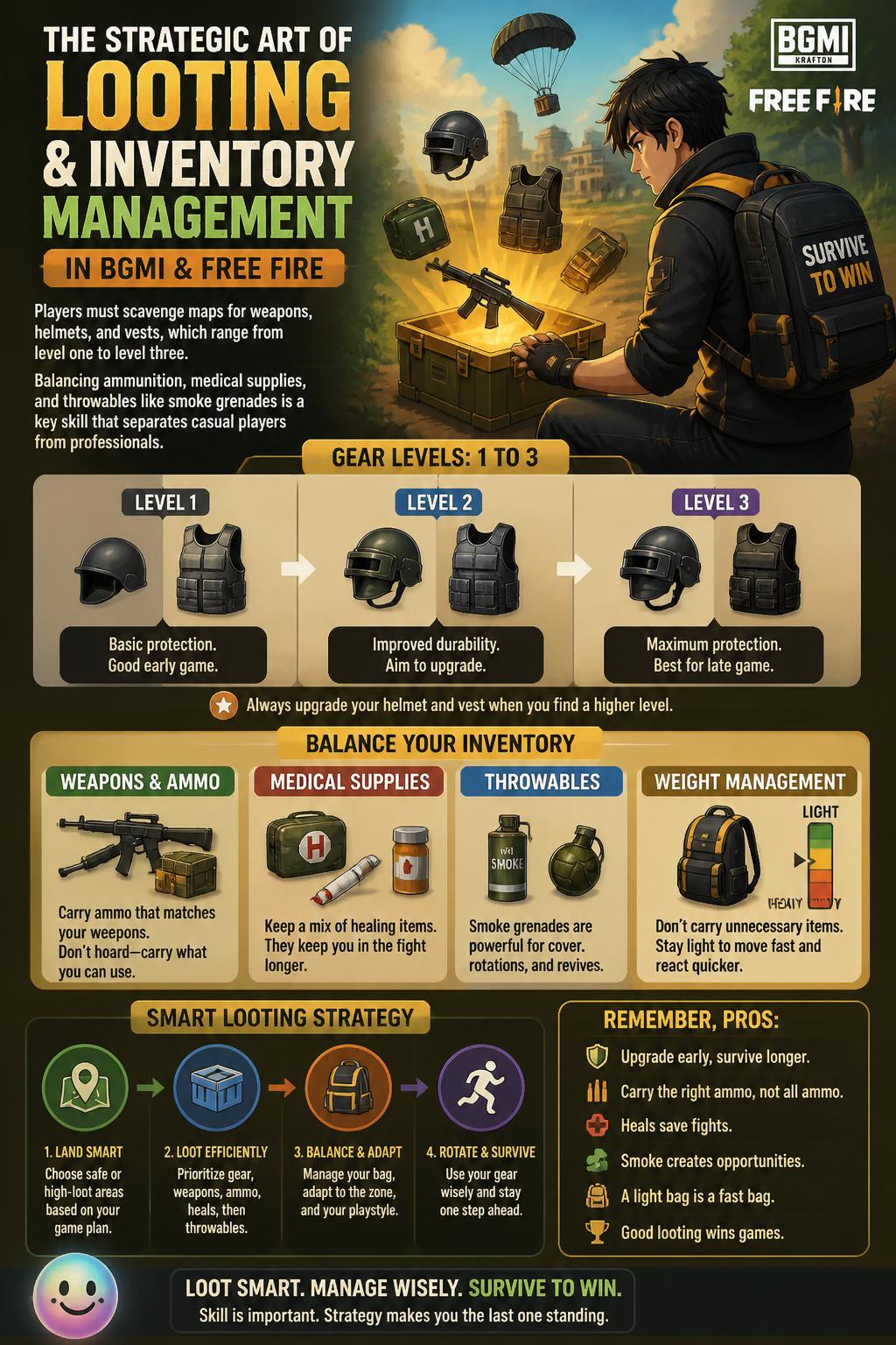 The strategic art of looting and inventory management
