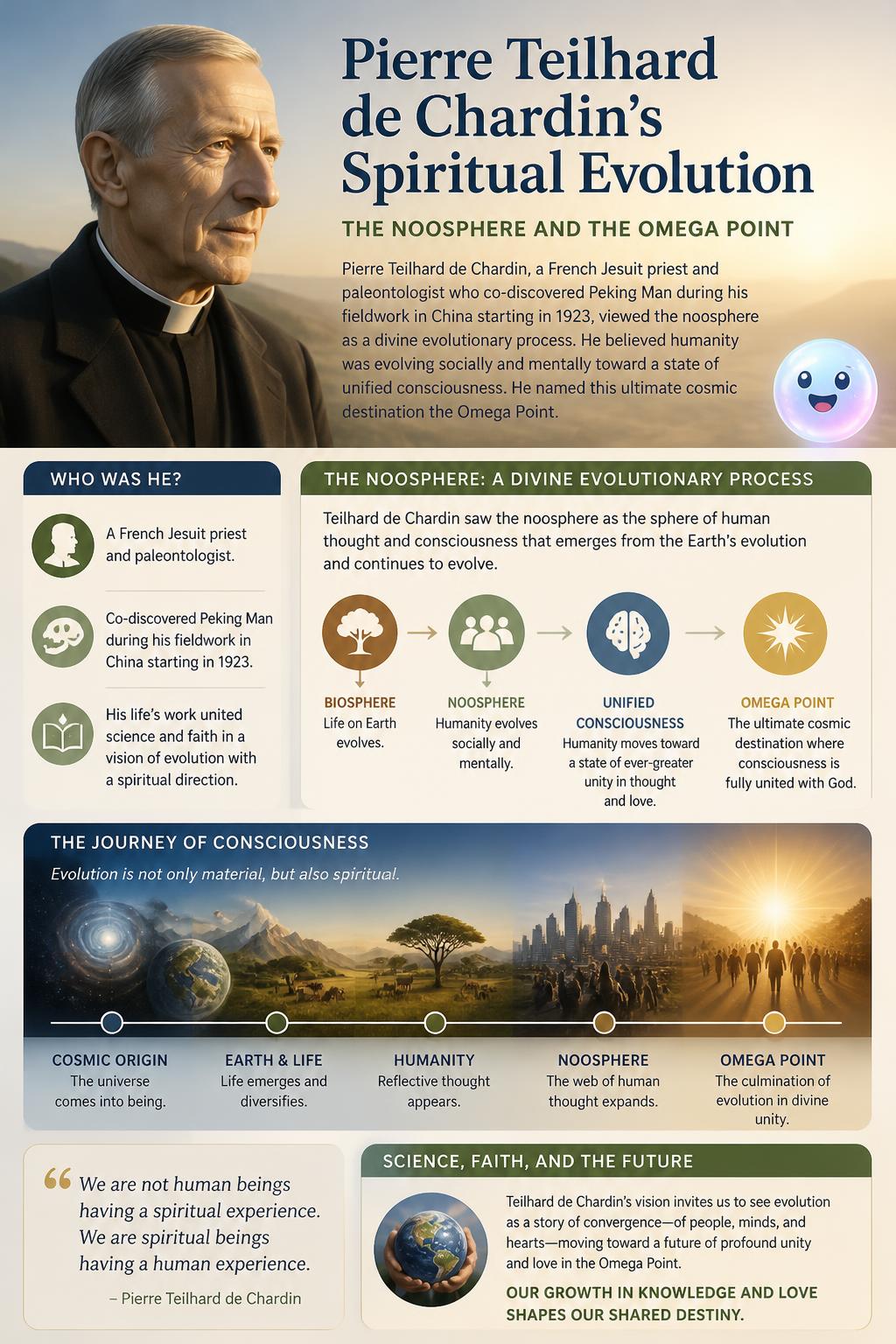 Pierre Teilhard de Chardin's spiritual evolution