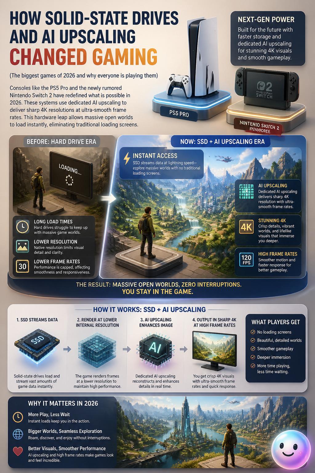 How solid-state drives and AI upscaling changed gaming