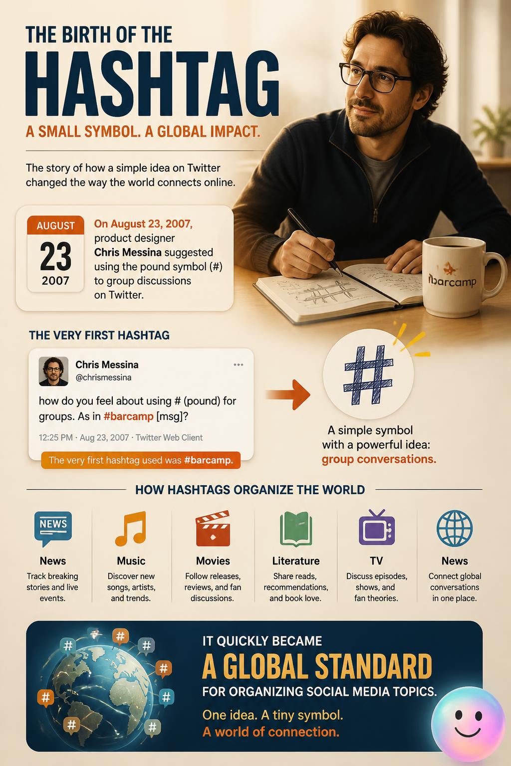 The birth of the hashtag