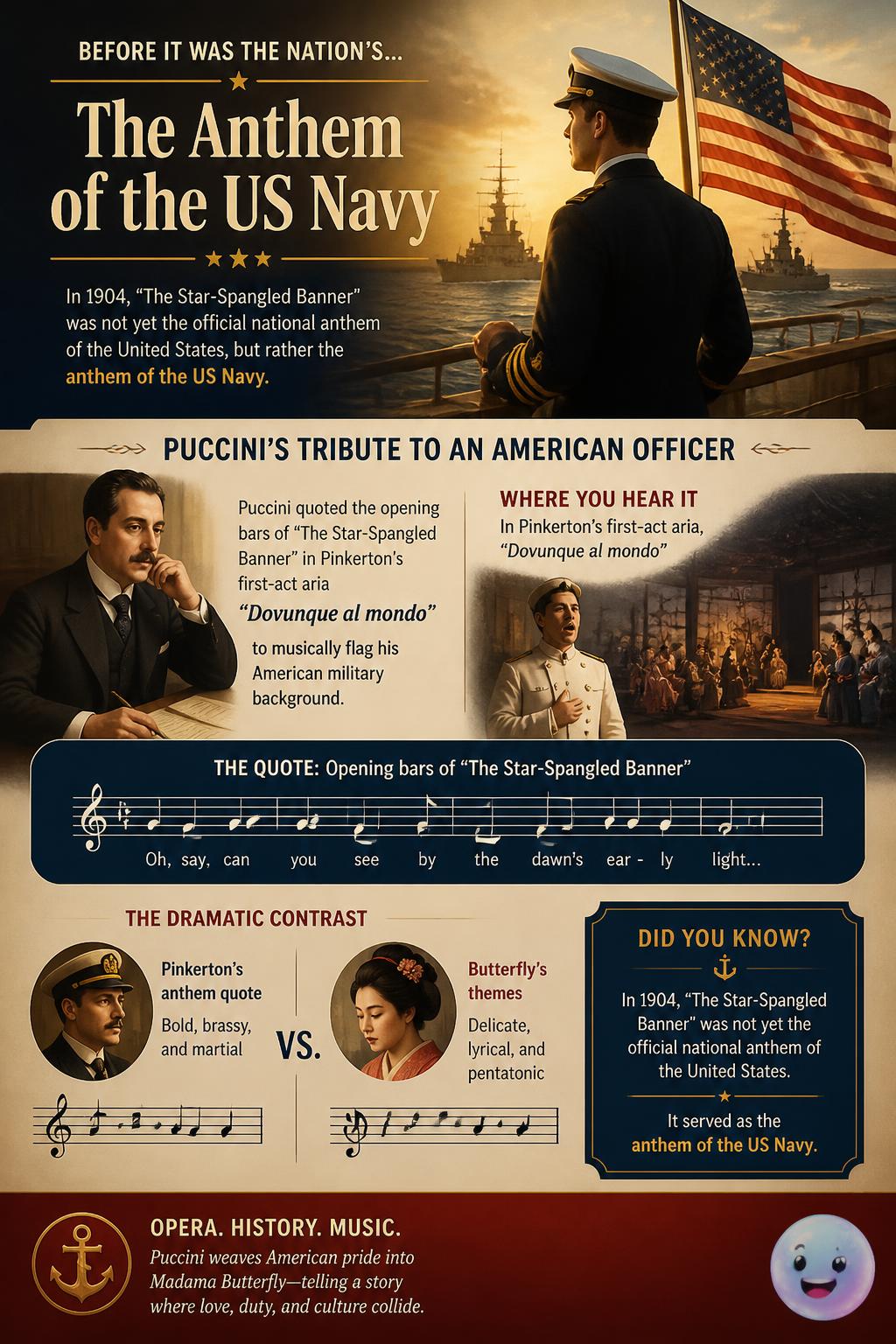 The anthem of the US Navy